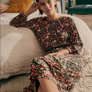 Boden Floral Embroidered Dress